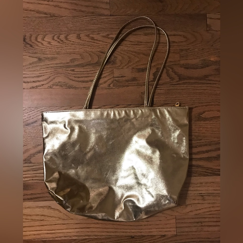 Vintage Metallic Gold Tote Bag